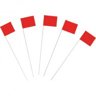 Marking Flags, Fluor. Red 100/PK